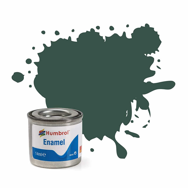 HUMAA1287 US Dark Green Matt 14ml Tinlet No 116 Enamel Paint Humbrol (ONLINE ORDER ONLY)