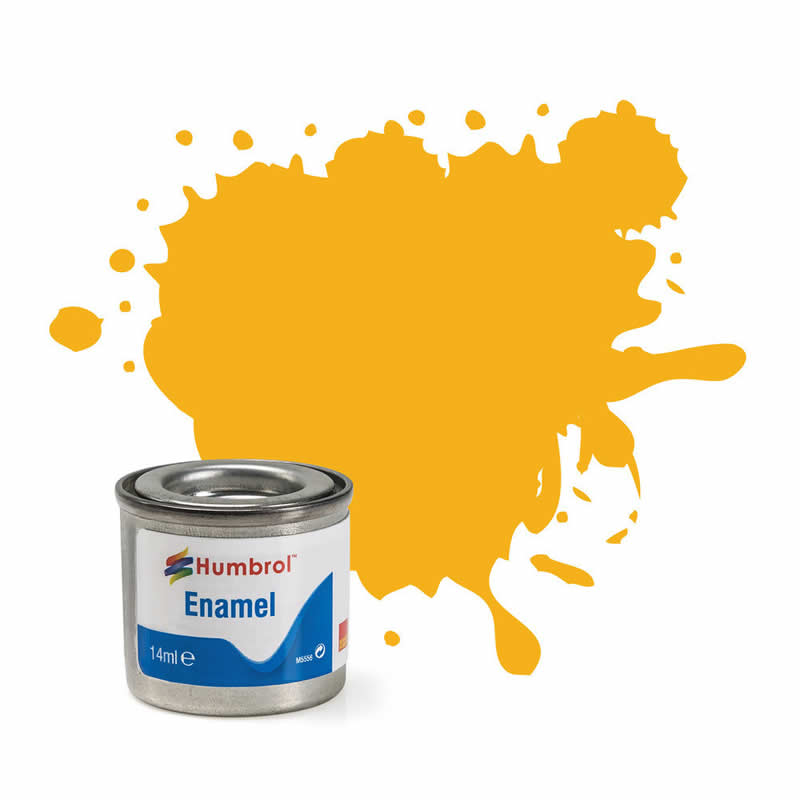 HUMAA1674 Insignia Yellow Matt 14ml Tinlet No 154 Enamel Paint Humbrol (ONLINE ORDER ONLY)