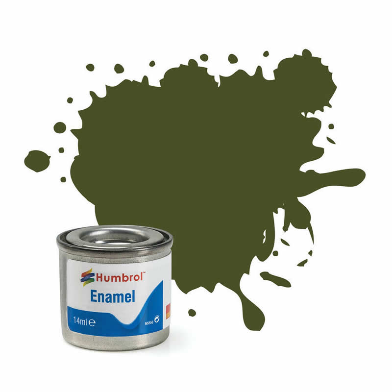 HUMAA1688 Olive Drab Matt 14ml Tinlet No 155 Enamel Paint Humbrol (ONLINE ORDER ONLY)