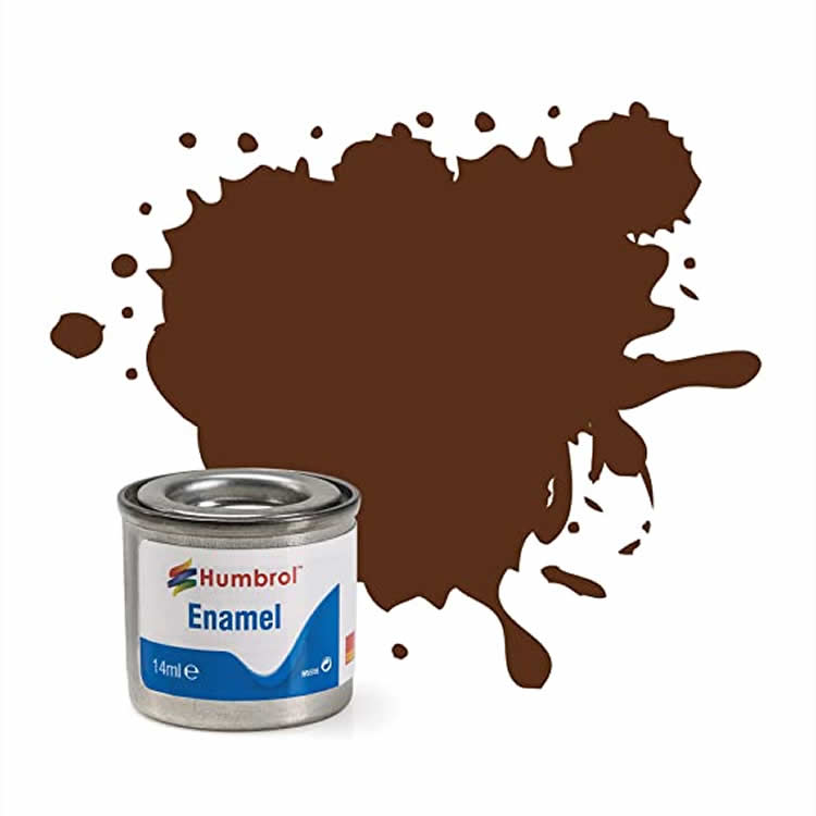HUMAA1732 German Camouflage Red Brown Matt 14ml Tinlet No 160 Enamel (ONLINE ORDER ONLY)