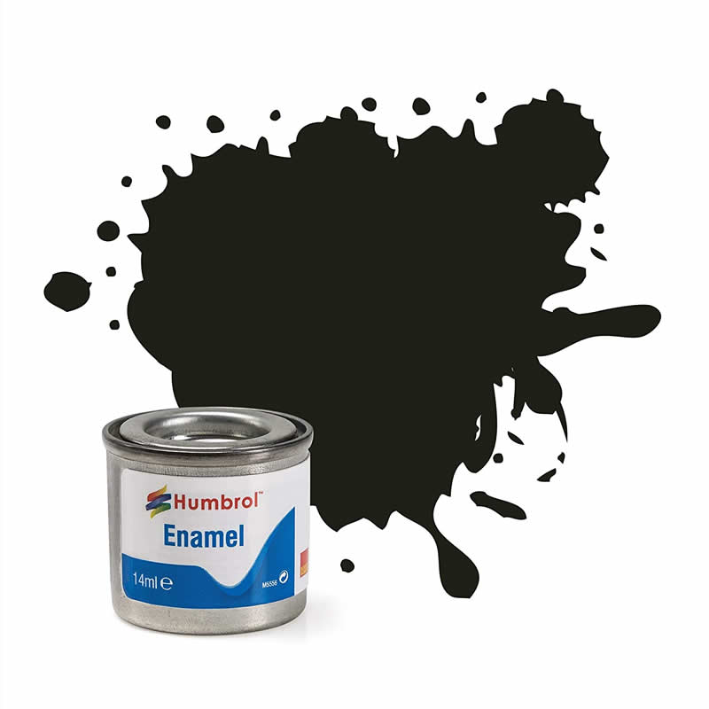 HUMAA1777 Dark Green Satin 14ml Tinlet No 163 Enamel Paint Humbrol (ONLINE ORDER ONLY)