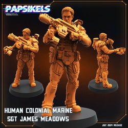 3D Printed Papsikels Human Colonial Marine SetJuly 2024 Scifi 28mm 32mm (Online Only)