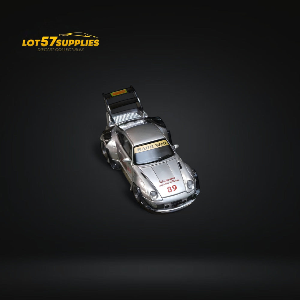 (Pre-Order) Street Weapon Porsche RWB 993 Double Exhaust Heavenly Livery Higher Tail 1:64 (ONLINE ORDER ONLY)