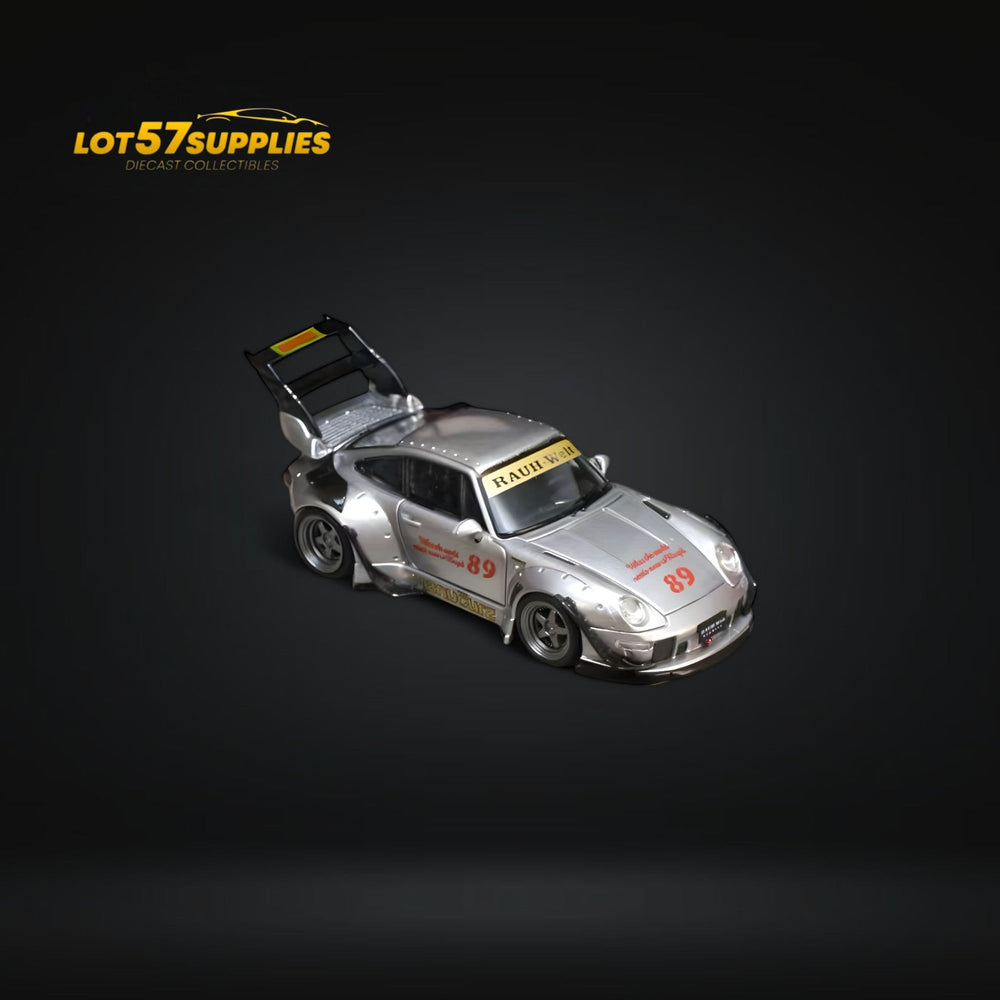 (Pre-Order) Street Weapon Porsche RWB 993 Double Exhaust Heavenly Livery Higher Tail 1:64 (ONLINE ORDER ONLY)