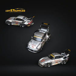 (Pre-Order) Street Weapon Porsche RWB 993 Double Exhaust Heavenly Livery Higher Tail 1:64 (ONLINE ORDER ONLY)