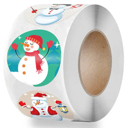 100-500Pcs New 1 Inch Christmas Theme Seal Labels Stickers For DIY Gift Baking Package Envelope Stationery Decoration (ONLINE ORDER ONLY)