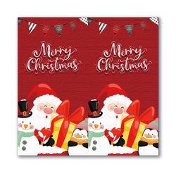 10-50pcs Merry Christmas Stickers 5*10cm Red Christmas Gift Decor Seal Stickers Cute Santa Stickers Stationery Supplies (ONLINE ORDER ONLY)