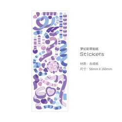 Cute Pink Purple Ribbon Stickers DIY Scrapbooking Phone Stickers Diary Album Decoration Stick Label Kawaii Stationery (Online Order Only)
