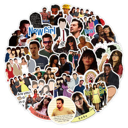 10/30/50PCS TV Show New Girl Sticker Packs (ONLINE ORDER ONLY)