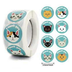 500 Pcs Reward Stickers Motivational Stickers Roll For Kids For School Reward Students Teachers Cute Animals Stickers Labels (Online Order Only)