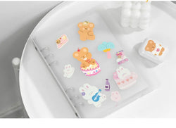 Kawaii Soft Bear Rabbit Decorative Stickers Adhesive Stickers DIY Diary Stationery Stickers Children Gift School Office Supplies (ONLINE ORDER ONLY)