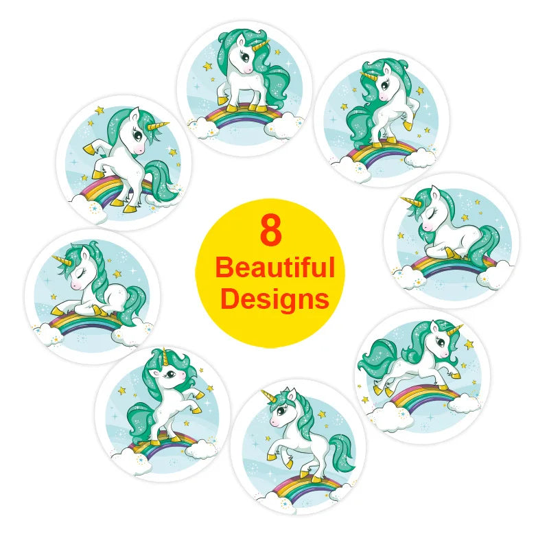 Unicorn Sticker Animal Reward Sticker Children Cute Pattern School Teacher Supplies 500pcs Inch Cute Encouragement Sticker (Online Order Only)