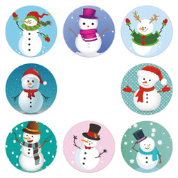 100-500Pcs Candy Bags Box Sticker Gift Sealing Christmas Sticker Thank You Love Wedding Birthday Cookie Bag Kraft Paper Sticker (Online Order Only)