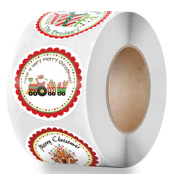 100-500Pcs New 1 Inch Christmas Theme Seal Labels Stickers For DIY Gift Baking Package Envelope Stationery Decoration (ONLINE ORDER ONLY)