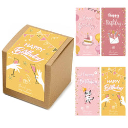 50pcs Happy Birthday Stickers Packaging Sealing Label DIY Gift Decoration Self-adhestive Handmade Stationery Sticker (ONLINE ORDER ONLY)