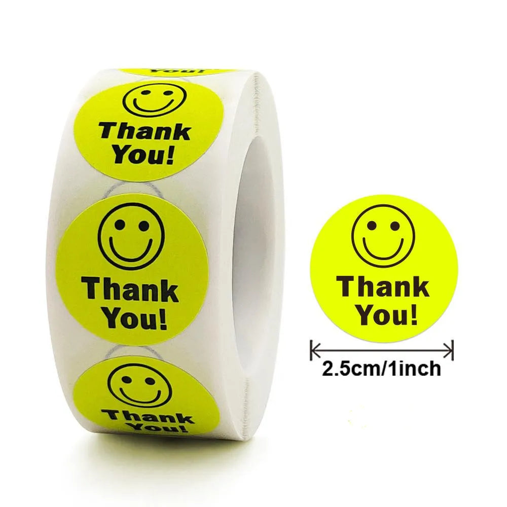 Stickers 500 Pcs/roll  Face Encouragement Reward Sticker Children Toy Decoration Sticker Label (Online Order Only)