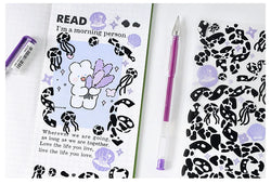 Kawaii Black White Cow Ribbon Stickers DIY Craft Scrapbooking Stick Label  Album Journal Planner Stationery Sticker (ONLINE ORDER ONLY)