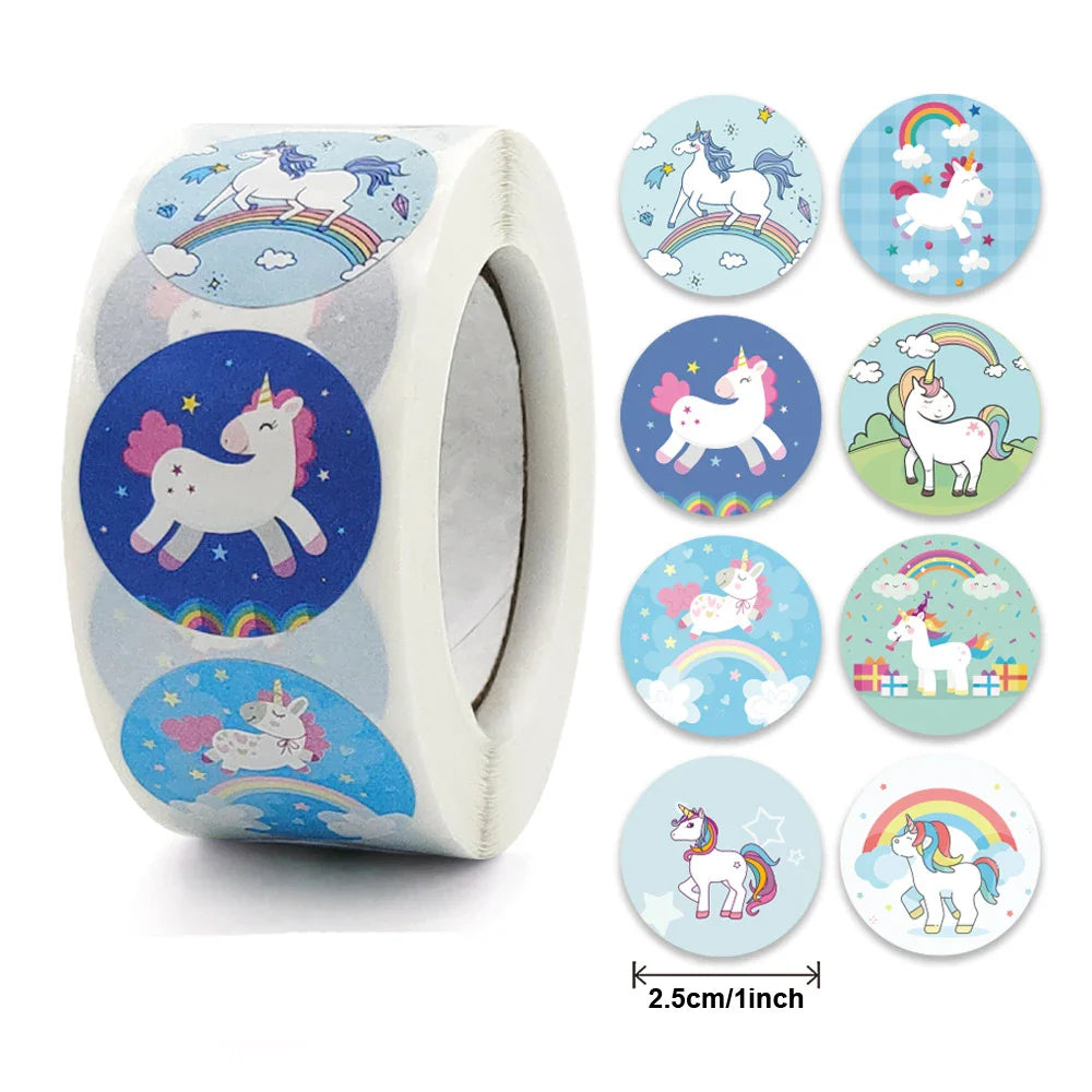 100-500PCS Cute Cartoon Animal Stickers Teacher Reward Sticker for Kids Thank You DIY Handmade Gift decoration Labels Stationery (ONLINE ORDER ONLY)