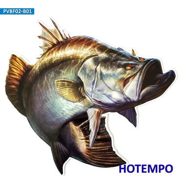 20cm 7.87inch Big Size Fish Largemouth Bass Golden Perch Waterproof Stickers for Go Fishing Laptop Guitar Motorcycle Car Sticker (ONLINE ORDER ONLY)