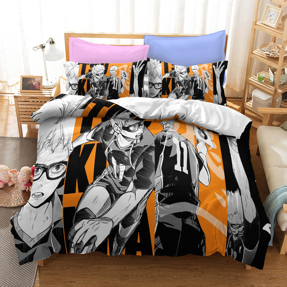 Haikyuu Cosplay Students Bedding Set Quilt Cover Without Filler (Online Order Only)