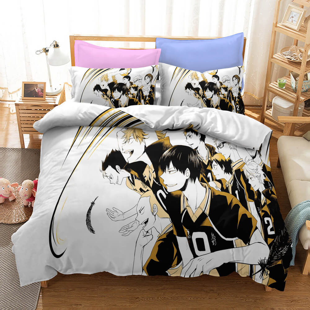 Haikyuu Cosplay Students Bedding Set Quilt Cover Without Filler (Online Order Only)