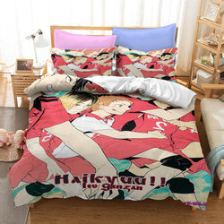 Haikyuu Cosplay Students Bedding Set Quilt Cover Without Filler (Online Order Only)