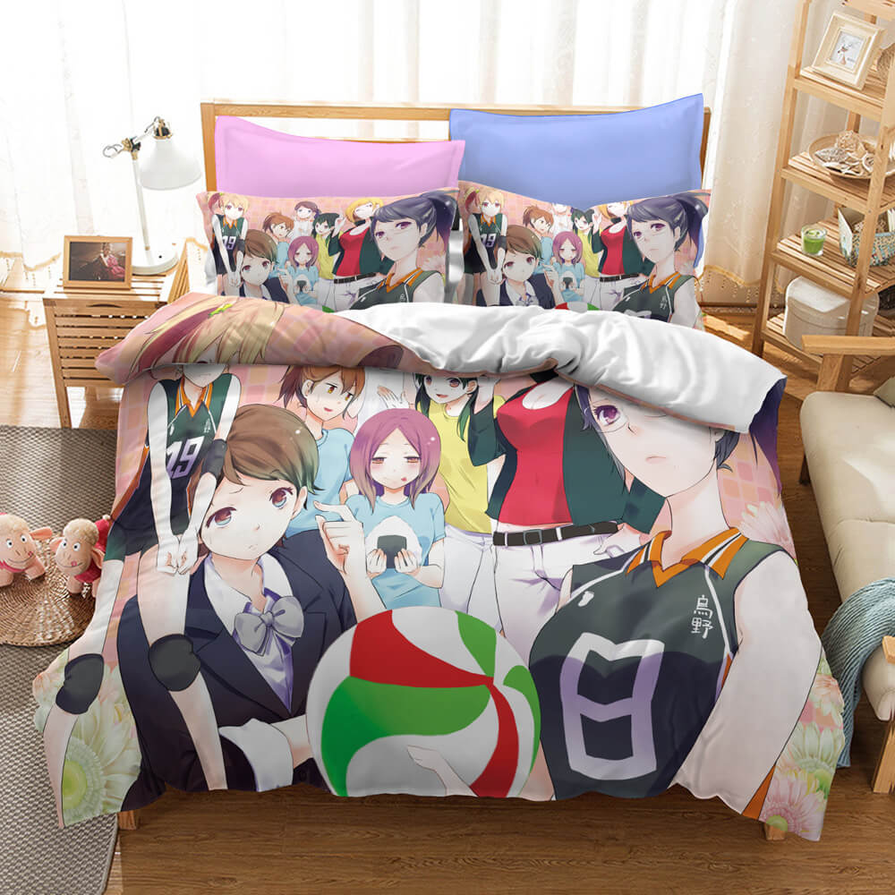 Haikyuu Cosplay Students Bedding Set Quilt Cover Without Filler (Online Order Only)