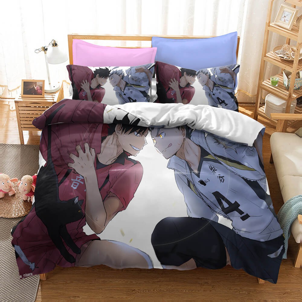 Haikyuu Cosplay Students Bedding Set Quilt Cover Without Filler (Online Order Only)