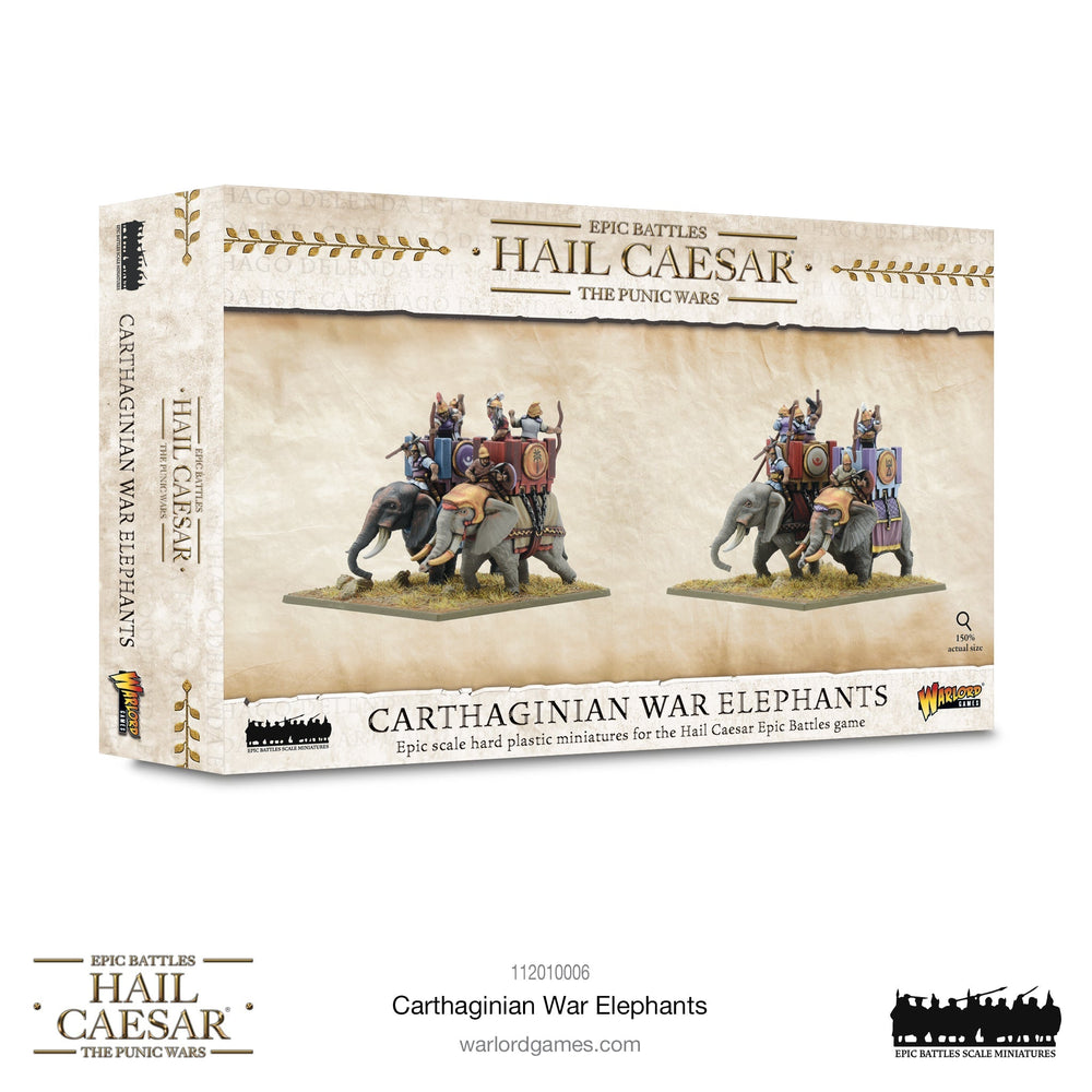 Hail Caesar Epic Battles: Punic Wars - Carthaginian War Elephants (ONLINE ORDER ONLY)