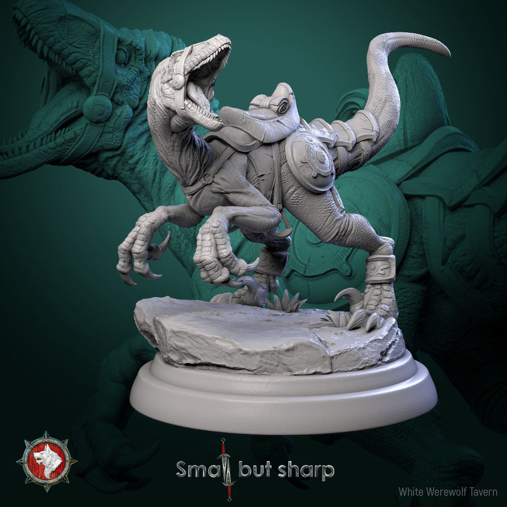 Halfling Dino Mount Set – Dinosaur Beast Miniatures (ONLINE ORDER ONLY)