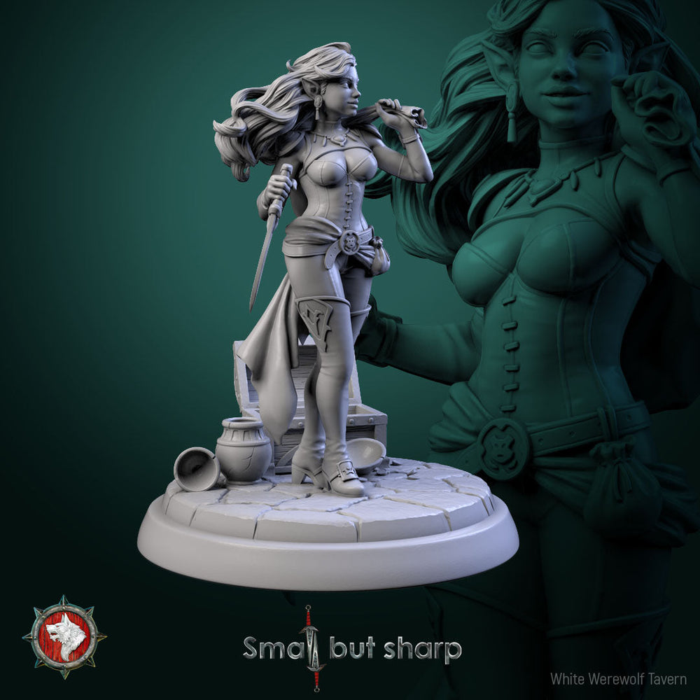 Halfling Thieves Set – Halfling Female Rogues Miniatures & Bust (ONLINE ORDER ONLY)
