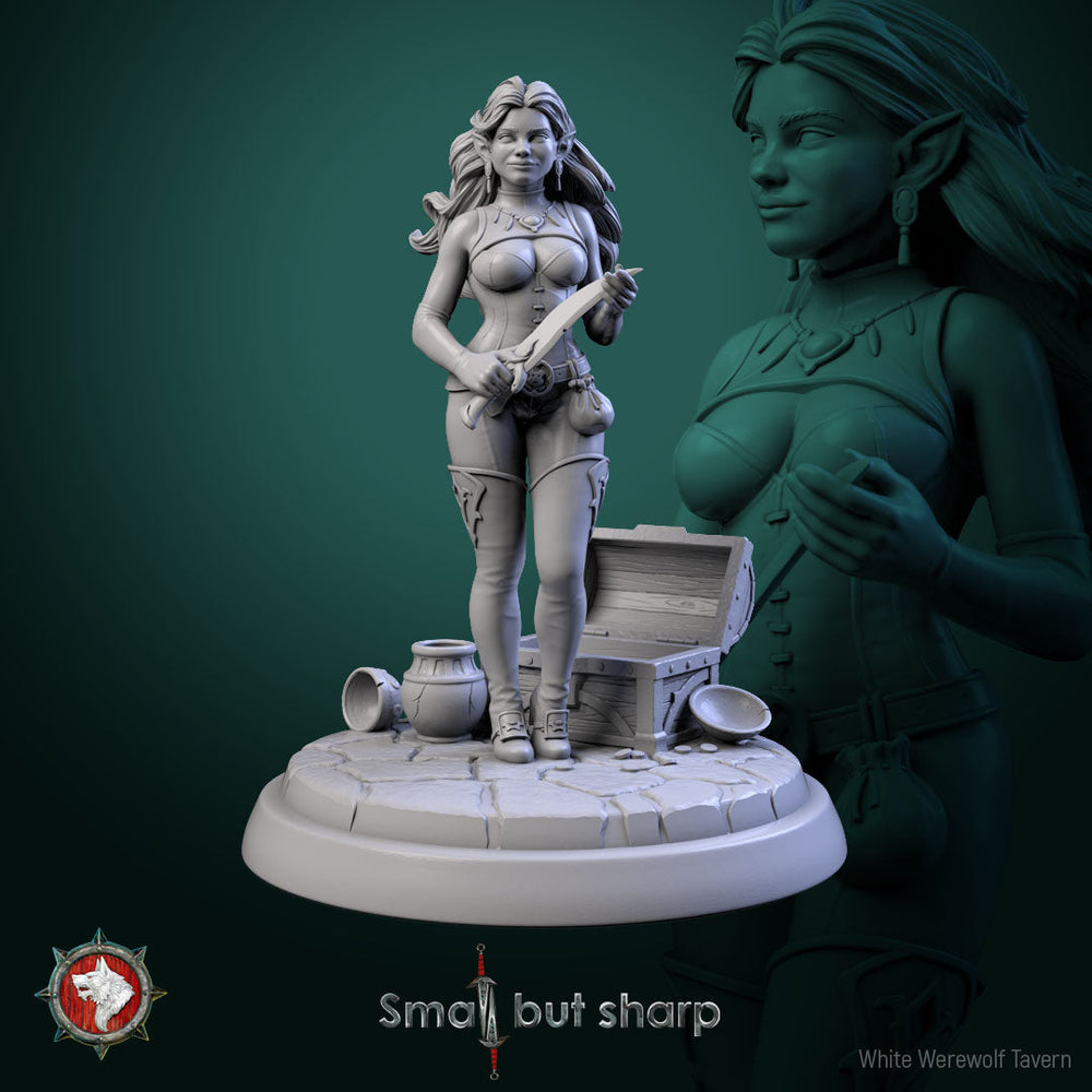 Halfling Thieves Set – Halfling Female Rogues Miniatures & Bust (ONLINE ORDER ONLY)