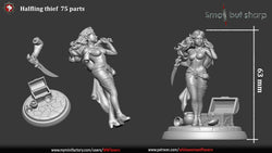 Halfling Thieves Set – Halfling Female Rogues Miniatures & Bust (ONLINE ORDER ONLY)