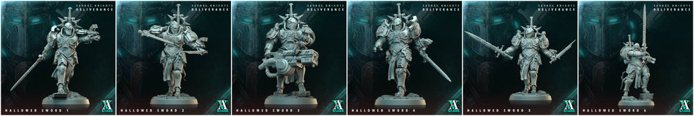 3D Printed Archvillain Games Hallowed Swords Sacral Knights Deliverance 28 32mm D&D (Online Only)