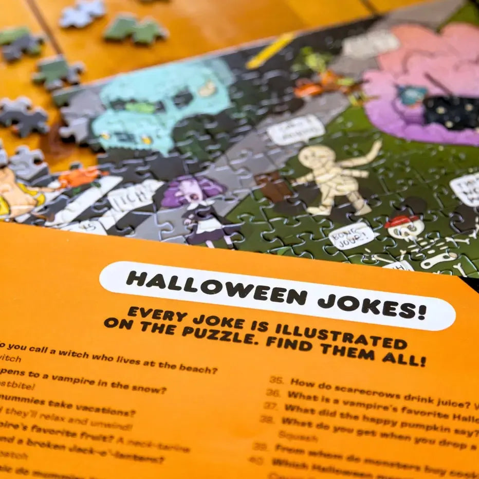Halloween Jokes "Laugh with Life" 1000 Piece Jigsaw Puzzle Livuzzle