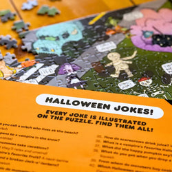 Halloween Jokes "Laugh with Life" 1000 Piece Jigsaw Puzzle Livuzzle