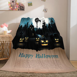 Halloween Castle Flannel Fleece Throw Cosplay Blanket (Online Order Only)