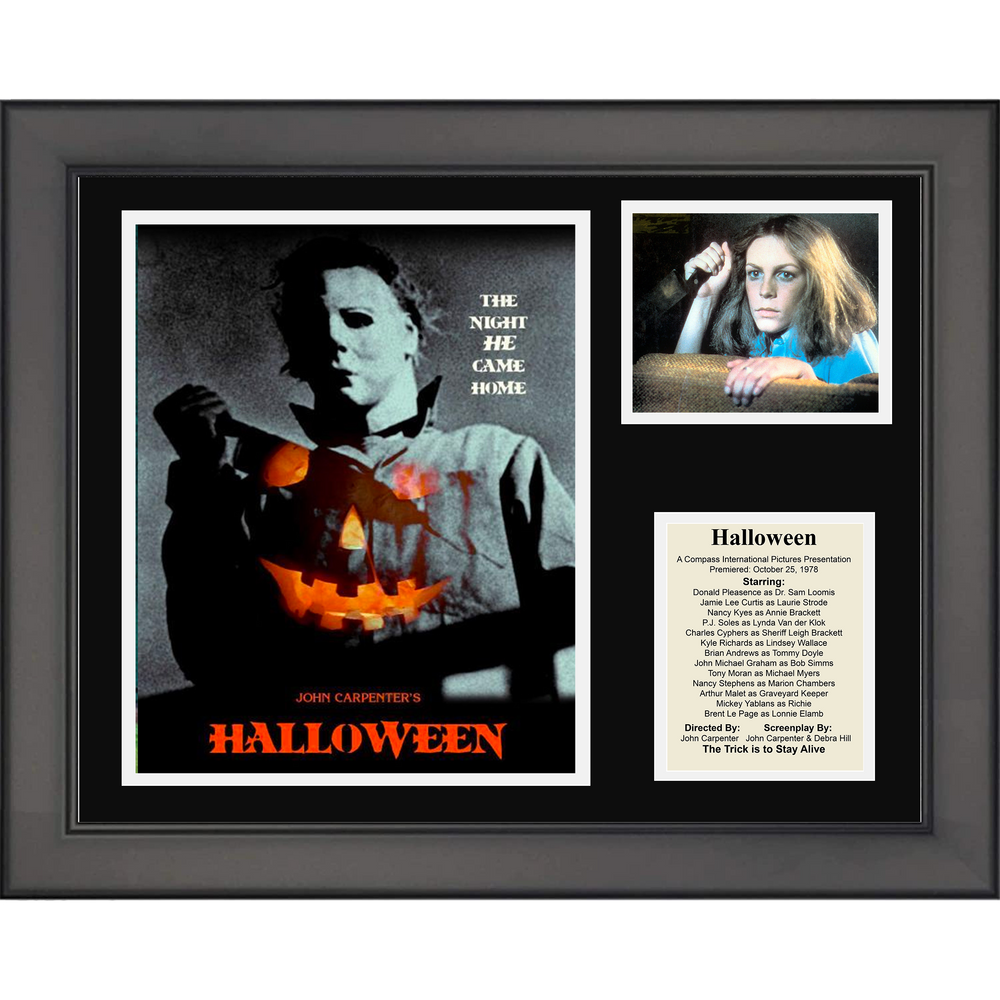 Framed Halloween Michael Myers Movie 11"x14" Three Photo Collage (ONLINE ORDER ONLY)