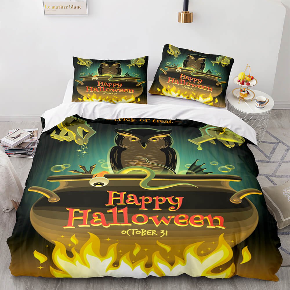 Halloween Decor Bedding Set Quilt Cover Room Decoration (Online Order Only)
