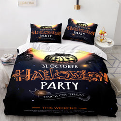 Halloween Decor Bedding Set Quilt Cover Room Decoration (Online Order Only)
