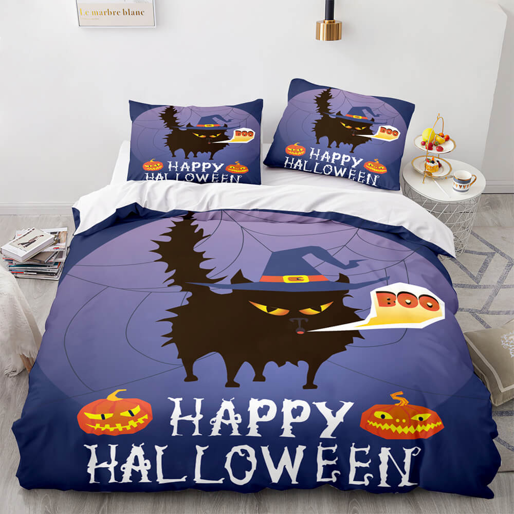 Halloween Decor Bedding Set Quilt Cover Room Decoration (Online Order Only)