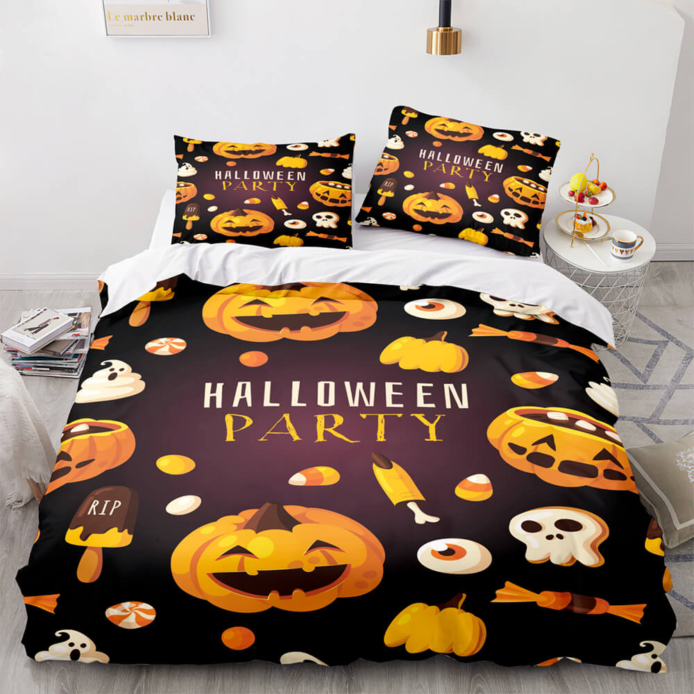 Halloween Decor Bedding Set Quilt Cover Room Decoration (Online Order Only)