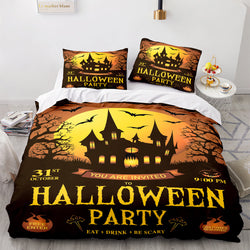Halloween Decor Bedding Set Quilt Cover Room Decoration (Online Order Only)
