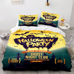 Halloween Decor Bedding Set Quilt Cover Room Decoration (Online Order Only)