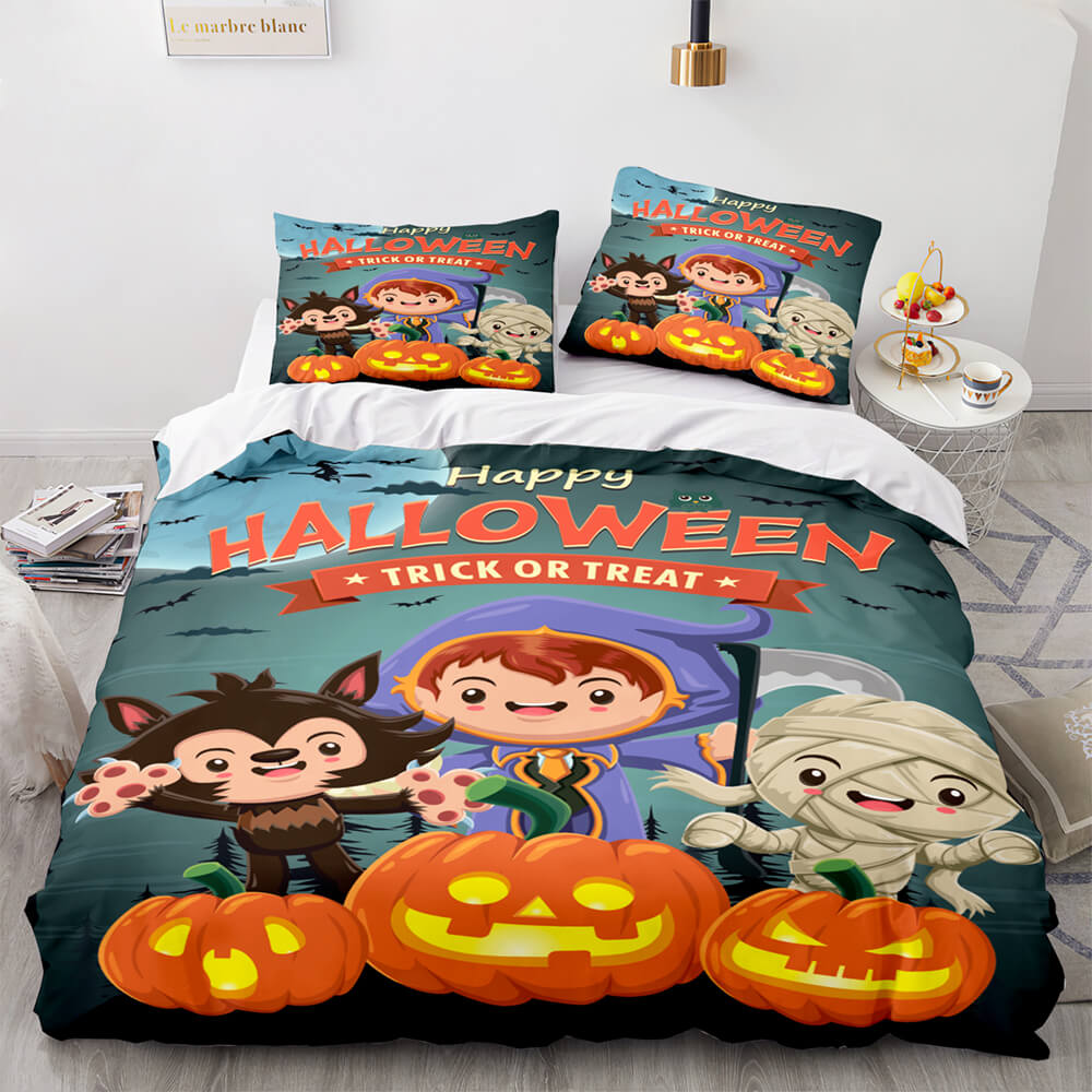 Halloween Decor Bedding Set Quilt Cover Room Decoration (Online Order Only)