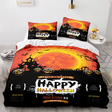 Halloween Decor Bedding Set Quilt Cover Room Decoration (Online Order Only)