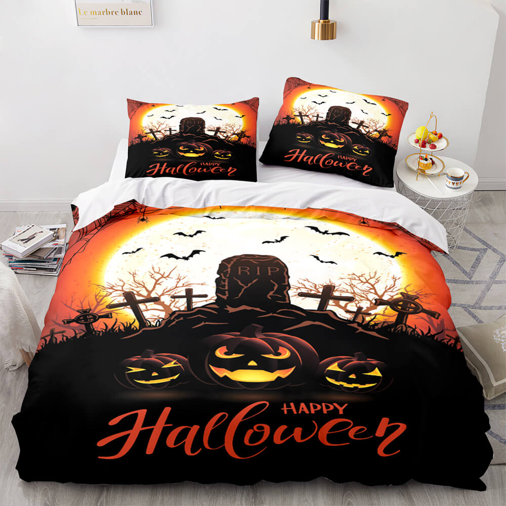 Halloween Decor Bedding Set Quilt Cover Room Decoration (Online Order Only)
