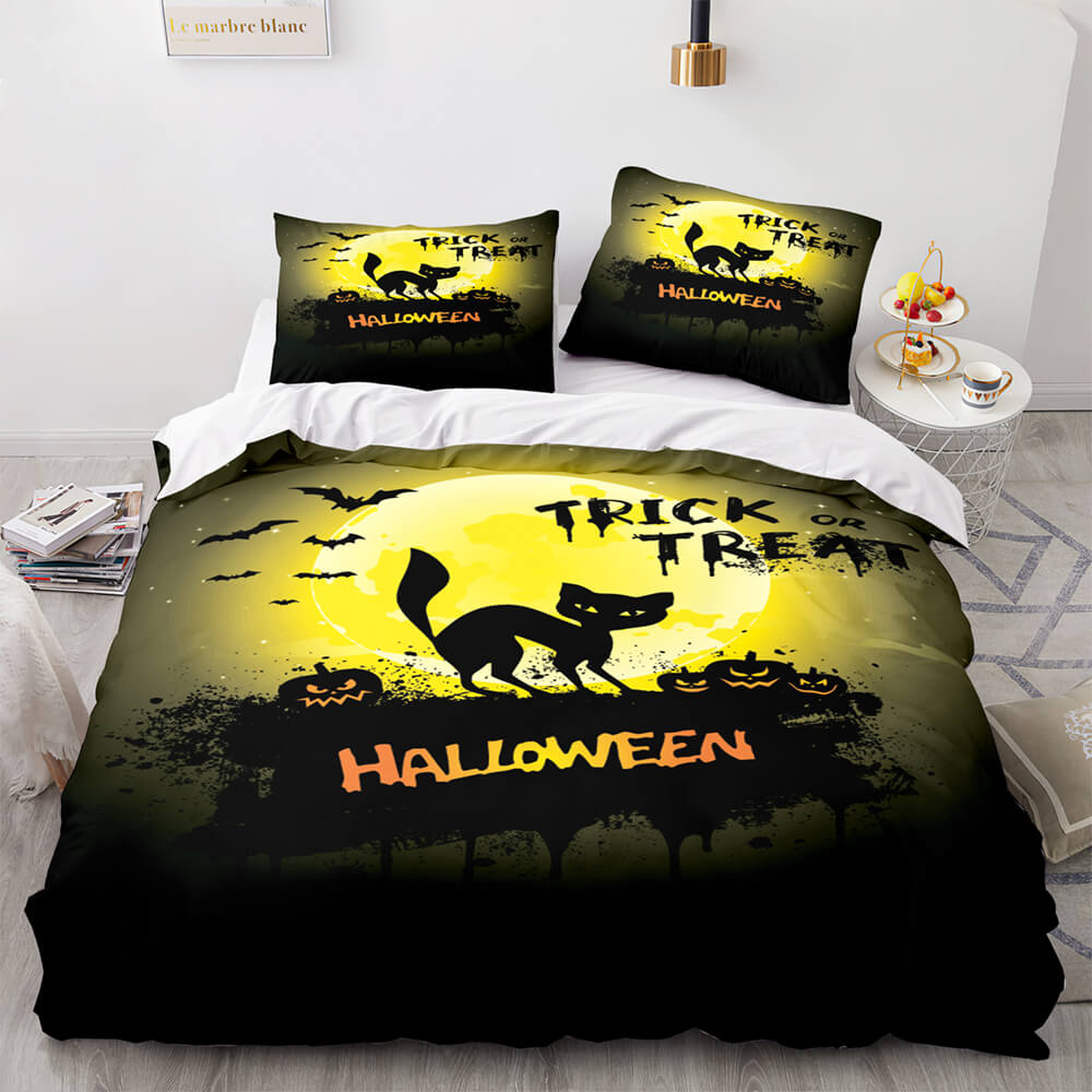 Halloween Decor Bedding Set Quilt Cover Room Decoration (Online Order Only)