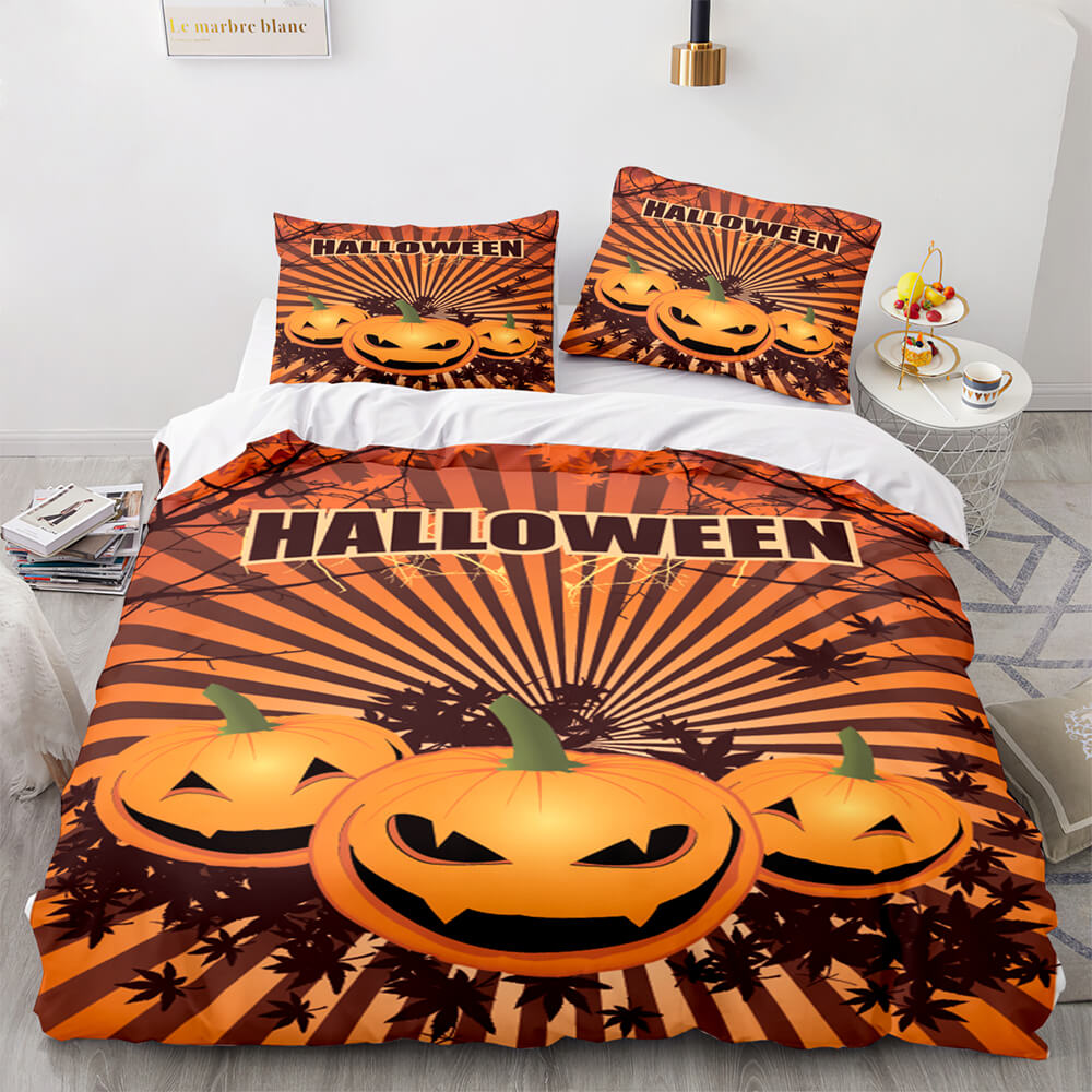 Halloween Decor Bedding Set Quilt Cover Room Decoration (Online Order Only)