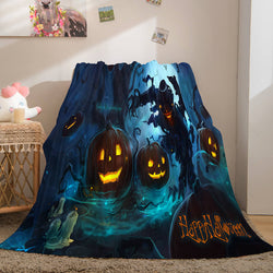 Halloween Flannel Caroset Throw Cosplay Blanket (Online Order Only)